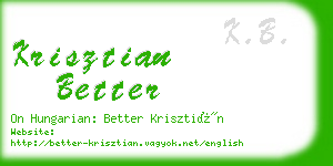 krisztian better business card